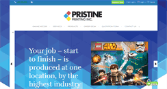 Desktop Screenshot of pristineprinting.com